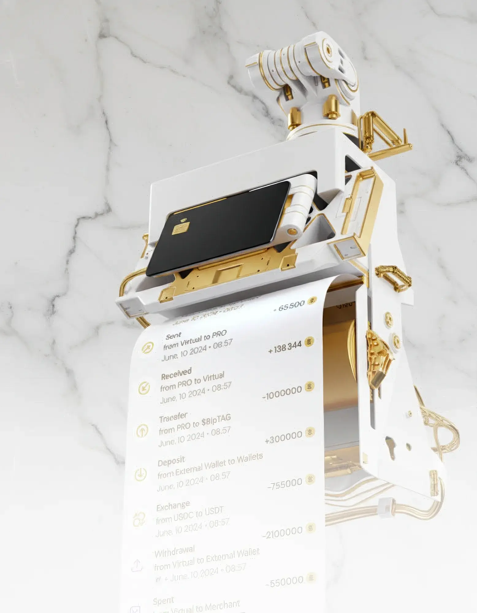 Payment terminal with no limits illustration