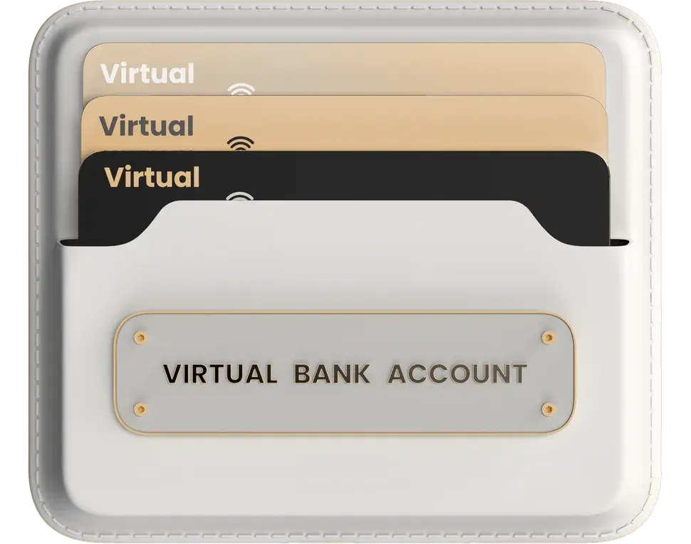 Virtual bank account cards