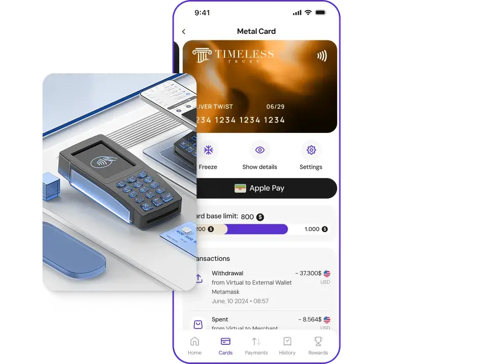 POS payment with card terminal